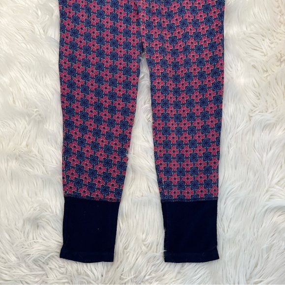 Josie Natori Pajama Pants Blue Pink Geometric - Picture 9 of 9